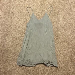 Stripped green summer dress